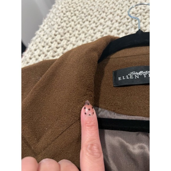 Vintage Linda Allard Ellen Tracy Wool Blend Overcoat - Picture 10 of 10